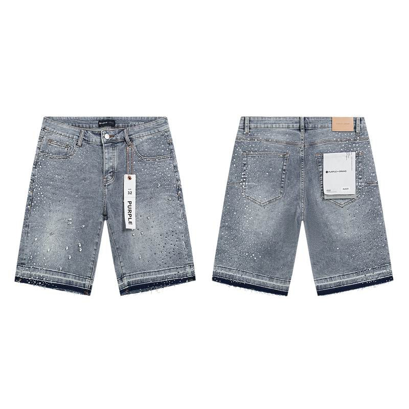 Purple Jean Shorts mrtxPU-1