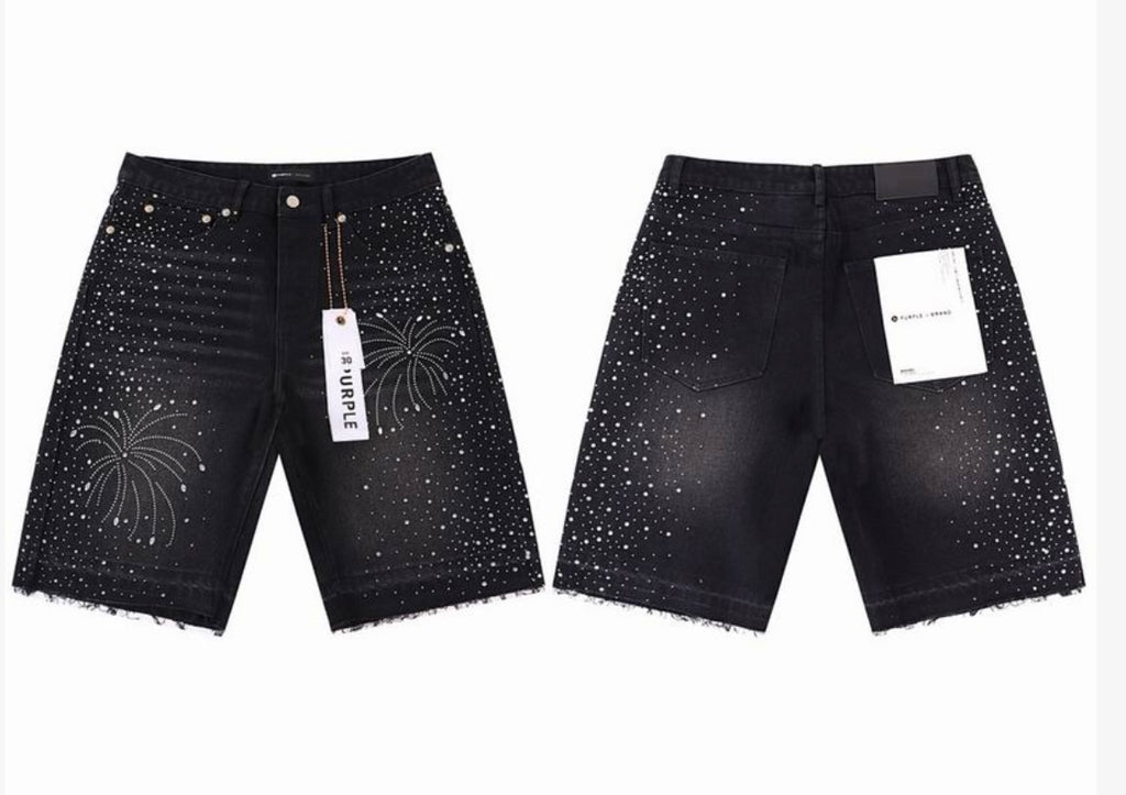 Purple Jean Shorts #4610485