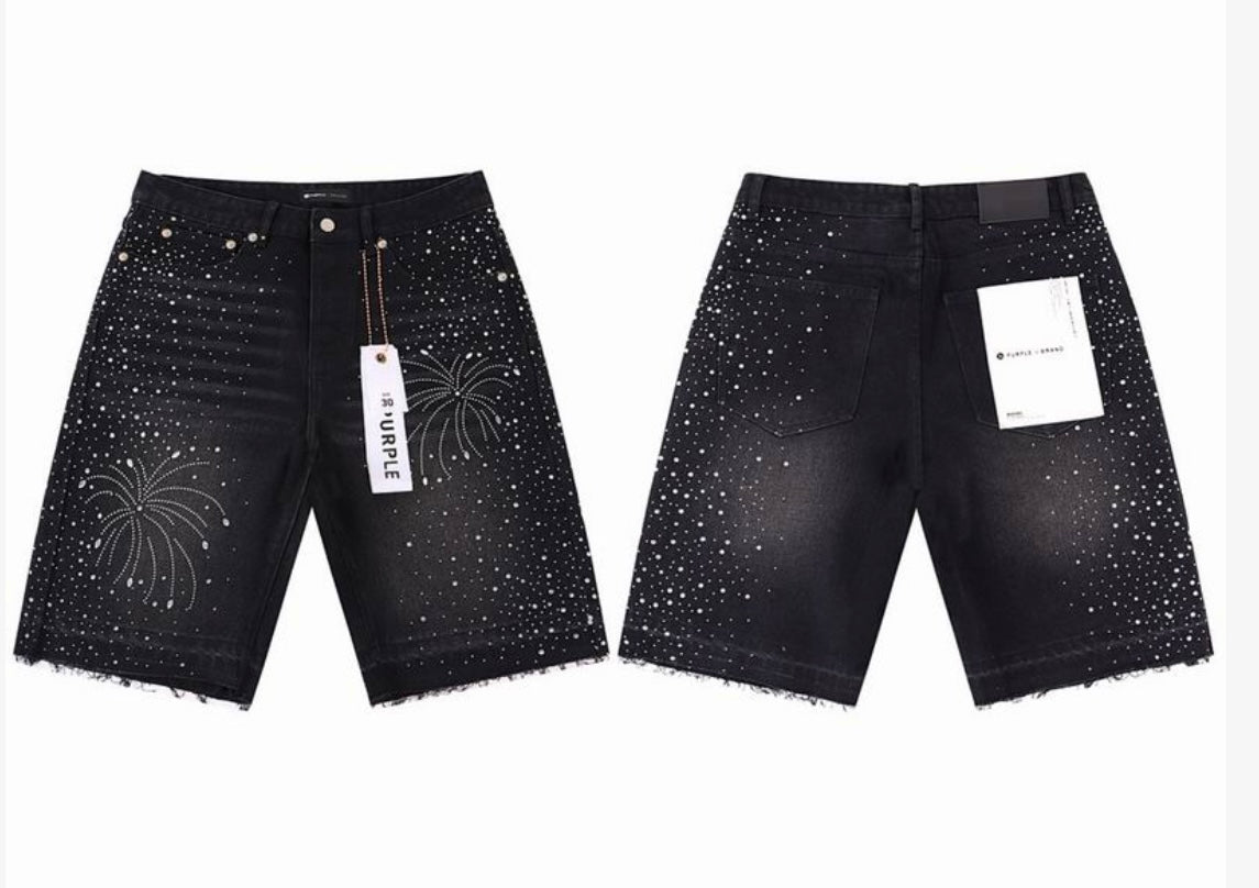 Purple Jean Shorts #4610485